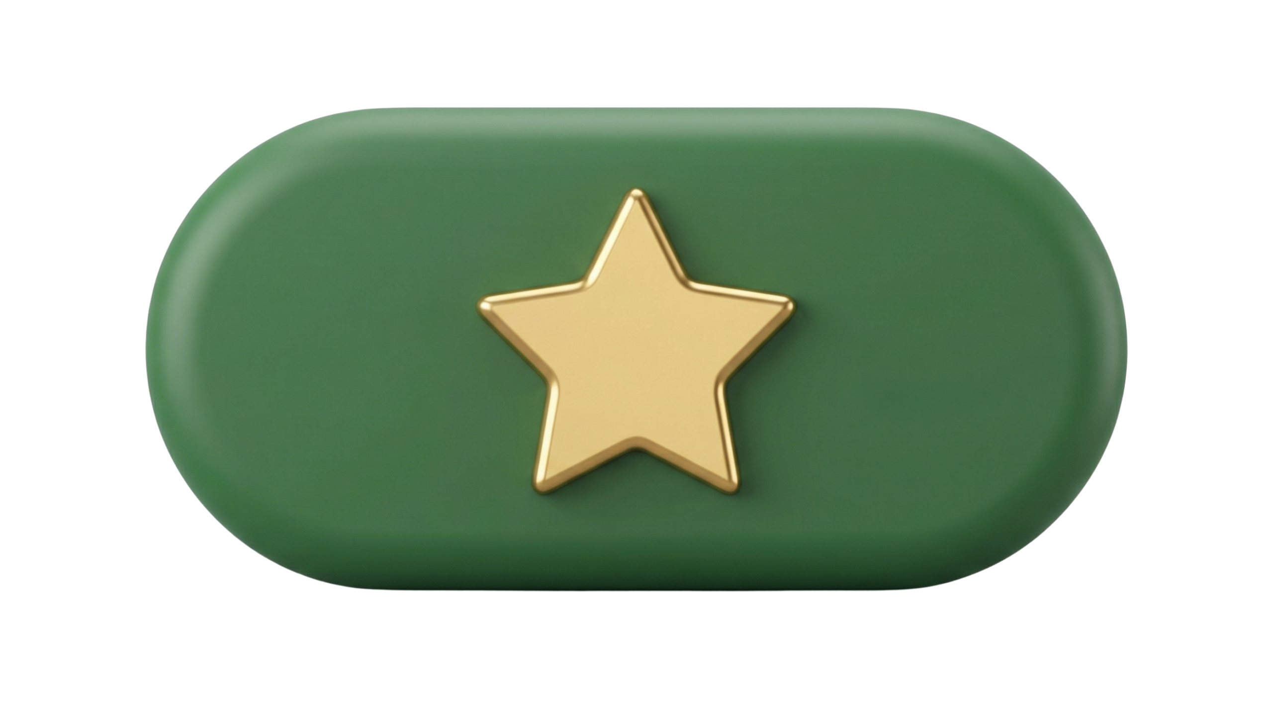 Gold star on green pill icon, representing the value of Excellence at Bloom Education Group